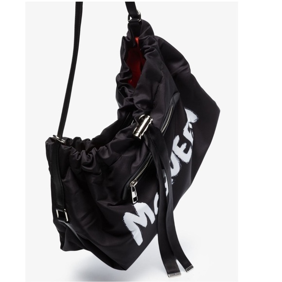 NWT Alexander McQueen Women's The Bundle in Black/white medium bag Authentic - Picture 5 of 6